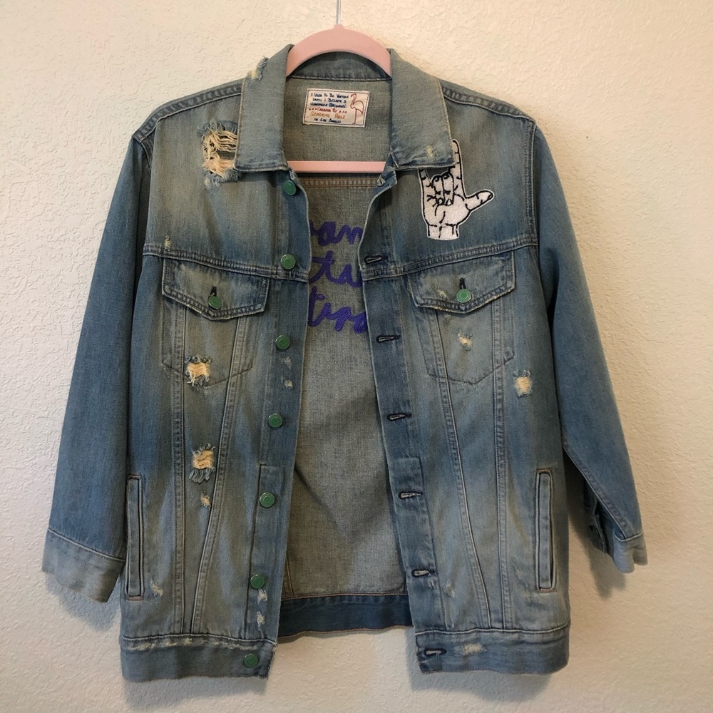 Sandrine Rose Upcycled Jean jacket